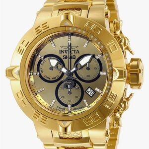 Invicta Gold and Black Dial Watch